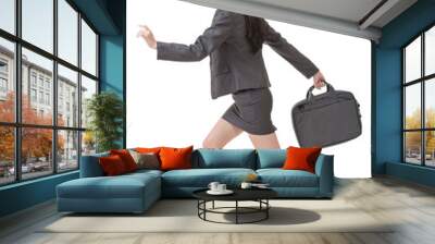 busy business woman Wall mural