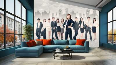 Confident business manager Wall mural