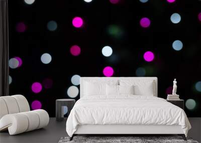 illuminated bokeh background Wall mural