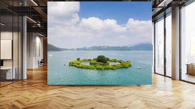 Lalu at famous Sun Moon Lake landscape Wall mural