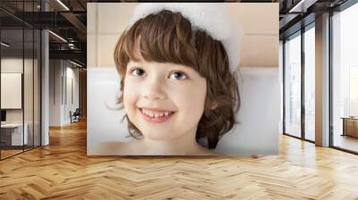 boy in bathtub Wall mural