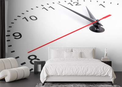 Clock and timestamp with numbers Wall mural