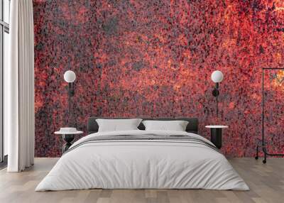 Metal texture with scratches and cracks which can be used as a background Wall mural