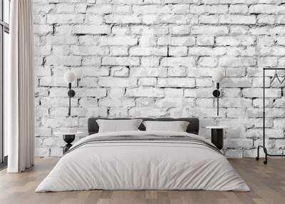 Texture, brick, wall, it can be used as a background . Brick texture with scratches and cracks Wall mural