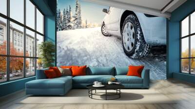 Snow tires Wall mural