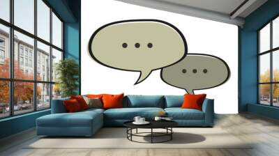 chat bubble . conversation concept Wall mural