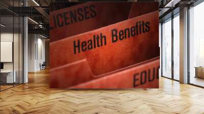 Health Benefits File Wall mural