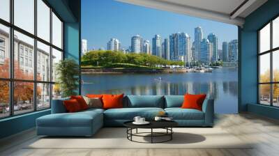 city skyline Wall mural