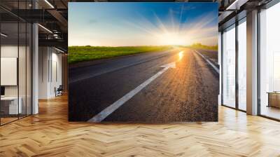 road to the sunset Wall mural