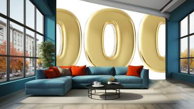 20k Follower Gold Number 3D Render Wall mural