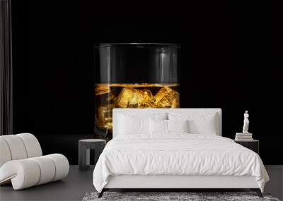 Luxury still life of whisky glass Wall mural