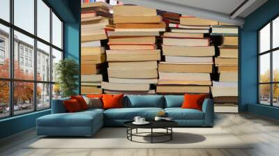 Background of many books of many sizes  for sale Wall mural