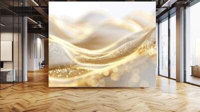 Cosmetic Rush: Vertical Pink & Gold Glowing Abstract abstract background with gold pink color glowing moving high speed line and wave and bokeh lights vertical to vertical Wall mural