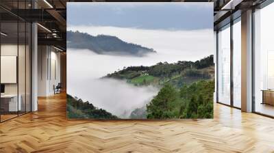 Mountains and clouds in the Hsinchu,Taiwan. Wall mural