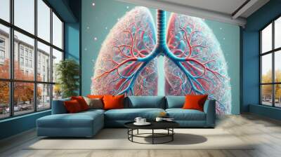 Transparent_Lung_View Wall mural