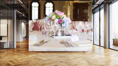 wedding reception table Wall mural