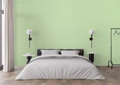 Canvas burlap fabric texture background for painting in lime green pastel color. Wall mural