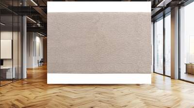 Carpet rug floor mat in beige color (isolated with clipping path) on white background in long rectangular shape flat lay from top view for kitchen flooring and door mat rug Wall mural