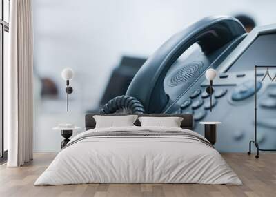 close up telephone landline at office concept Wall mural