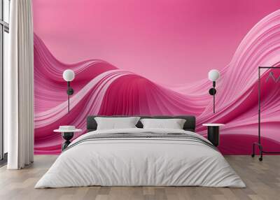 abstract pink bright background with lines Wall mural