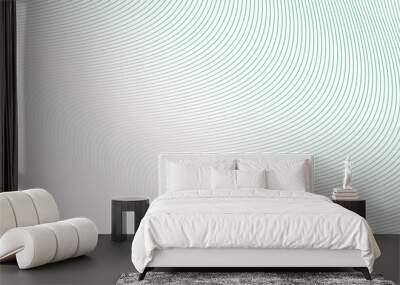 Seamless Abstract grey smooth wave lines. Modern white flowing wave lines and glowing moving lines. Undulate Grey Wave Swirl, frequency sound wave. Banner Pattern template.  Wall mural