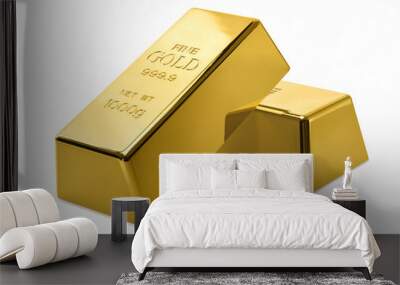 gold bar Wall mural