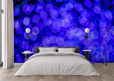 Abstract blurred bokeh lights Wall mural