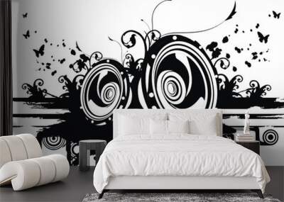 Speakers Vector Wall mural