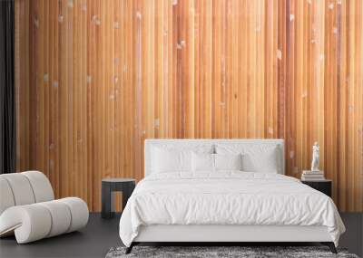 Closeup bamboo straw texture background Wall mural