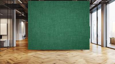 Dark green fabric texture background Wall mural