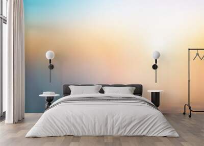 Summer holiday concept: Abstract blur beach sunset texture background Wall mural