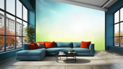 World environment day concept: Abstract blurred nature background Wall mural