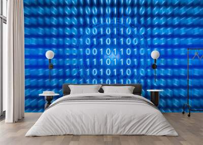 Technology background for internet of things technology concept,internet go things is technology in the future for wireless communication network for the infrastructure of the information society. Wall mural