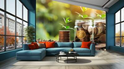 Short-Term Savings Discuss short-term savings strategies and plans Wall mural