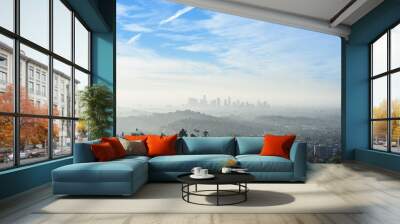 Downtown Los Angeles skyline at sunrise Wall mural