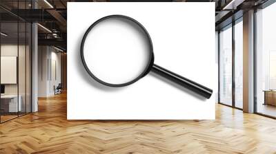 Magnifying glass isolated Wall mural