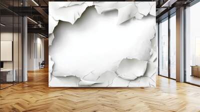 hole in paper Wall mural