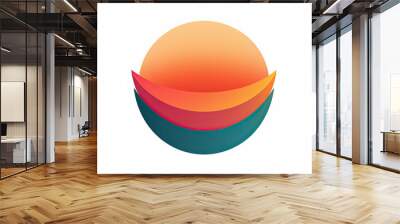 abstract logo design Wall mural