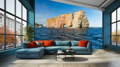 rock in the sea - Percé Canada  Wall mural