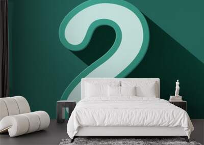 Volume icons number: two Wall mural