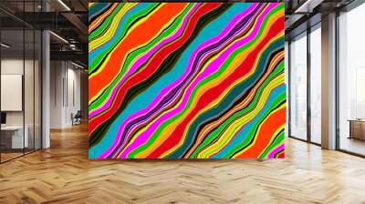 Abstract and contemporary digital art design Wall mural