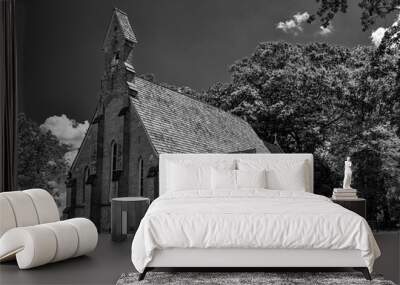 B&W Church Wall mural