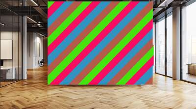 Colourful stripes wrapping paper design Wall mural