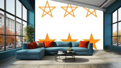 Star icon png. Shining star. Abstract Falling Star. On blank background
 Wall mural