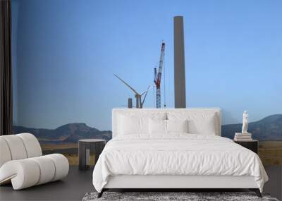 wind turbine construction Wall mural