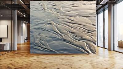 textures in the sand from water flow Wall mural