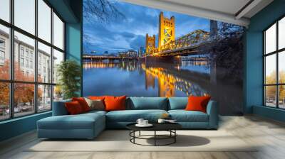 Sacramento's Tower Bridge Wall mural