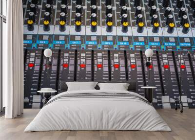 Sound control panel or mixing console Wall mural