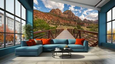 The Pa'rus Trail at Golden Hour Wall mural