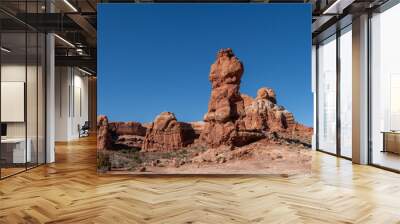 The Phallus Pillar stone structure of Arches National Park in Utah Wall mural